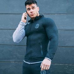 Men's night and morning running sports Suit – The Men's Outfits Hoodies Men Style, Men Hoodies, Hoodies And Sweatshirts, Sportswear Fashion, Men Sweatshirt, Casual Sportswear, Brand Clothing, 2017 Fashion, Hoodie Outfit