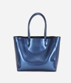 Colors: Blue Affordable Reversible Blue Bags, Leather Tote Bag Women, Work Handbag, Handbags Black, Genuine Leather Totes, Laura Geller, Ladies Handbags, Cow Boy, Tote Bag Leather