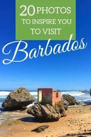 the beach with text overlay that reads 20 photos to inspire you to visit barbados