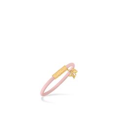 LOUIS VUITTON® - Lv Push Bracelet - Rose Ballerine Louis Vuitton Gifts, Trunk Bag, Wallet Pouch, Louis Vuitton Official, Silver Jewelry Fashion, Buckle Shoes, Monogram Bag, Bracelet Collection, Wallet Chain