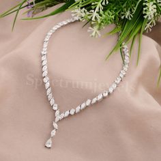 Natural SI/H Marquise Diamond Lariat Wedding Necklace 14k White Gold 12.84 Ct. Marquise Necklace, Wedding Necklaces, Jewel Wedding, Necklace Diamond, Marquise Diamond, Jewellery Design, Lariat Necklace, Christmas Jewelry, Diamond Clarity