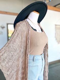 For those days when we wish we could layer on cardigans and dusters, but the weather tells you no. A perfect light layer to pretend it's Fall! A lightweight kimono with MAJOR boho vibes! Specs taken from size Small/Medium: Length: 45.5" Material: 55% Cotton// 45% Polyester Knit Kimono, Dusters, Boho Vibe, It's Fall, Medium Length, Cardigans, Knitting