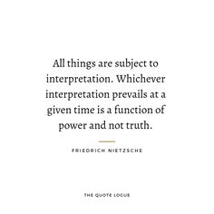 a quote on the subject of interpretation