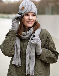 【Slouchy Knitted Beanie Hat Scarf Gloves Set】 Superior Exceptional quality Acrylic with Polyester plush fleece lining. High elasticity and stretch ensures One size fit various head shapes and hand sizes. Beanie set is soft warm and comfortable to wear and take off. 3 in 1 winter set includes a winter hat, a winter scarf and a set of thick cuff winter gloves will keep you warm in cold days. 【Winter Hat for Women Fleece Lined】 These Ladies winter hats are super soft and cozy. Inner fluffy fleece l Windproof Winter Hat, Winter Beanie One Size Fits Most, Warm Beanie For Winter Cold Weather, Warm Beanie For Cold Weather And Winter, Windproof Beanie For Fall, Warm Winter Hats For Outdoor, Warm Winter Outdoor Hats, Winter Windproof Beanie One Size, Winter Beanie With Fleece Lining For Cold Weather