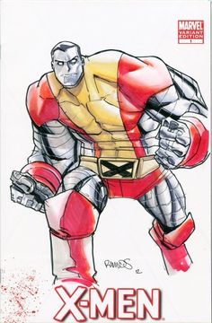 an image of a drawing of a character from the animated movie x - men