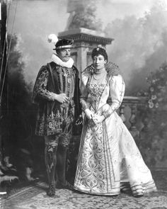 Princess Louise, Duchess of Fife and Alexander William George Duff, 1st Duke of Fife 'in costume of period of Henry II' Russian Court Dress, Victorian Fancy Dress, The Duchess Of Devonshire, Duchess Of Devonshire, Russian Dress, Queen Victoria Prince Albert, Fancy Dress Ball, Victoria Reign