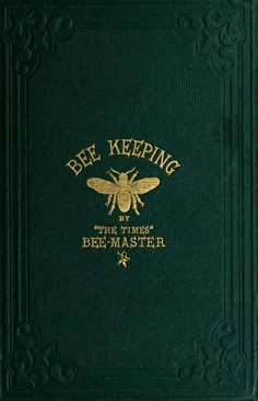 bee keeping book with the title bee - master written on it's front cover