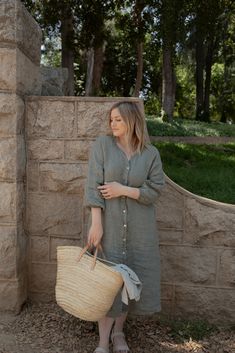 Our Camille Dress is 100% french linen. Has a Relaxed fit, elastic sleeves and beautiful shell buttons. The linen will get softer with every wash. Sizing Details: one size Care Instructions: After the first wash the shirt will shrink up in length 1.5". Gentle wash on cold and hang to dry. A steam is the best way to get wrinkles out of your linen. Summer Long Sleeve Linen Dress, Casual Linen Beach Dress With Buttons, Casual Linen Dress With Button Cuffs, Casual Linen Beach Dress With Button Closure, Casual Linen Dress With Button Closure, Relaxed Fit Linen Dress With Button Closure, Beach Linen Dress With Button Closure, Relaxed Fit Linen Dress With Buttons, Casual Linen Dress With Buttons