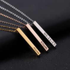 Design your own one-of-a-kind necklace with your name or a special word up to 13 characters. Perfect to offer a loved one or to gift yourself! ❤Details:Available in Silver Stainless Steel, Silver Stainless Steel with Gold Plating, and p...