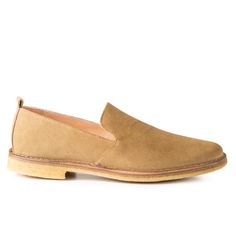 An eco-friendly leather slip-on, handmade in Italy Slip-on Loafers With Textured Sole And Flat Heel, Business Casual Closed Toe Slip-ons With Leather Sole, Business Casual Slip-ons With Almond Toe And Stitched Sole, Business Casual Slip-ons With Leather Sole And Flat Heel, Slip-on Oxfords With Stitched Sole And Plain Toe, Casual Suede Tassel Loafers With Rubber Sole, Modern Slip-ons With Suede Lining, Comfortable Slip-on Beige Loafers, Casual Suede-lined Almond Toe Slip-ons