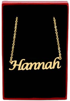 Office Necklace, Gold Name Necklace, Personalized Pendant, Custom Name Necklace, Birthday Thank You, Box Bag, Personalize Bag, Christmas Gifts For Her, Custom Bags