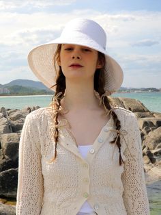 Editor's NotesSummer hat collection that is great for your next vacances- Made with paper fabric, it features smooth texture - Wide brim protects skin from sun light- Breathable, loosely wovenMeasurements (in.)- Brim 4.3 in.- Height 3.9 in.- Circumference 22.0 in. - 23.6 in.Composition & Care- 100% paper- Do not washDesigner- by ELKE BLOEM Lightweight Panama Hat For Sunbathing, Summer Wide Brim Cream Fedora, Summer Cream Wide Brim Fedora, Cream Short Brim Panama Hat For Vacation, Cream Panama Hat With Curved Brim For Beach, Cream Panama Hat With Short Brim For Vacation, Spring Curved Brim Crochet Hat With Upf 50+, Curved Brim Crochet Hat With Upf 50+ For Spring, Cream Panama Hat For Beach Season