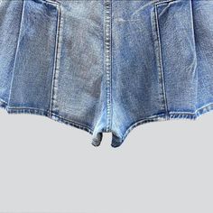 Bring your trendy game to the next level with the 2023 Summer Collection's plaited legs color denim shorts. y2k style! These mid-waist shorts are stylishly crafted with wide-legs. a zipper and button closure. and a modern y2k design that's sure to make a statement.Distinctive Features: Y2K Style: These pleated legs jeans bring the nostalgia of the 2000s with a modern twist. Make a fashion statement at any occasion with this eye-catching y2k design. Colorful Denim: These shorts are crafted from p Y2k Bottoms With Built-in Shorts, Y2k Cotton Jean Shorts With Pockets, Y2k High Waist Denim Jean Shorts, Y2k Style Shorts With Pockets For Summer, Y2k Shorts With Pockets For Summer, Y2k Style Summer Shorts With Pockets, Y2k Bottoms With Built-in Shorts For Summer, Y2k Denim Blue Shorts With Pockets, Y2k Style Cotton Shorts For Spring