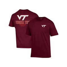 People coming or going will see your Virginia Tech Hokies fandom when you wear this Stack 2-Hit T-shirt from Champion. It features the Virginia Tech Hokies logo on the front and team graphics printed on the back. Additionally, the cotton material provides a comfortable feel.People coming or going will see your Virginia Tech Hokies fandom when you wear this Stack 2-Hit T-shirt from Champion. It features the Virginia Tech Hokies logo on the front and team graphics printed on the back. Additionally, the cotton material provides a comfortable feel.PRODUCT FEATURESBrand: ChampionMachine wash, tumble dry lowImportedTagless CollarOfficially licensedCrew neckMaterial: 100% CottonScreen print graphicsShort sleeve Color: Red. Gender: male. Age Group: adult. Virginia Tech Hokies, Virginia Tech, Tshirts Online, Shirt Online, Adidas Jacket, Cotton Material, Virginia, Age Group, Athletic Jacket