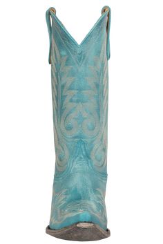 Old Gringo Women's Turquoise Nevada Cowgirl Boots | Pinto Ranch Western Turquoise Boots For Rodeo, Turquoise Western Boots For Ranch, Fitted Turquoise Boots For Ranch, Turquoise Western Boots With Snip Toe, Blue Boots For Rodeo, Turquoise Cowgirl Boots, Turquoise Cowgirl, Handmade Boots, Handmade Boot