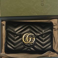 Brand New. Brand New Gucci Marmont Matalasse Wallet On Chain (Now Named Marmont Mini Bag). Never Worn. Dust Bag And Box Included. Purchased Before Gucci Price Increase Therefore Selling Under Current Retail Price. Gucci Chic Evening Clutch, Designer Gucci Clutch For Evening Events, Chic Gucci Clutch For Evening, Gucci Gold Wallet On Chain With Chain Strap, Chic Gucci Gold Wallet On Chain, Black Gucci Wallet For Evening, Gucci Gold Wallet On Chain With Gold-tone Hardware, Gucci Gold Wallet On Chain For Everyday Use, Gucci Gold Wallet On Chain For Evening