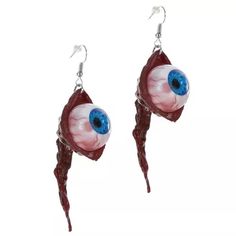 Eyeball Earrings Scenecore Earrings, Weird Earing, Weirdcore Jewelry, Zombie Accessories, Kandi Earrings, Scary Accessories, Creepy Accessories, Scary Earrings, Oddity Jewelry