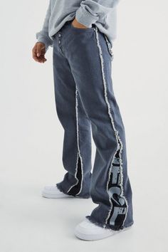 Men Flair Jeans, Crazy Jeans Men, Straight Leg Jeans Mens, Crazy Jeans Outfit, Denim Fits Men, Cool Jeans Men, Graphic Pants Men, Jeans Design Ideas Men, Men Jeans Outfit Street Style