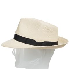 Black Hatband Casual Fedora With Flat Crown, Classic Brimmed Fedora For Vacation, Casual White Hat With Flat Crown, Spring Panama Hat With Adjustable Fit And Short Brim, Casual Fedora With Flat Crown For Spring, Classic Fedora With Curved Brim For Vacation, Natural Fedora With Curved Brim For Everyday, Classic Curved Brim Fedora For Vacation, Classic Fedora With Flat Crown In Toquilla Straw