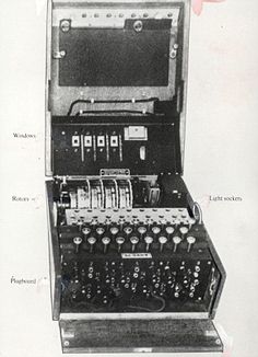 an old fashioned typewriter with instructions on how to use the machine in this photo