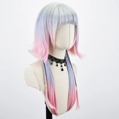 Dive into a world of whimsy with our Enchanting Ombre Jellyfish Wig 🪼! Featuring a dazzling jellyfish-inspired style with braided accents, this unique wig boasts three eye-catching ombre colors that will leave heads turning. Long and beautiful, it's the perfect addition to any playful outfit! Description: Texture: StraightMaterial Grade: High-Temperature FiberOrigin: CNWig Length: Long Fall Wig Styles, Blue Wig Epic Cosplay Wigs, Pastel Goth Wigs, Cute Cosplay Wigs & Hair Extensions, Hair Ideas Unique, Foxy Hair Color, Ombre Blue Hair, Gradient Wigs, Black Blue Ombre