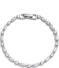 From Givenchy&#x2C; this bracelet features: Line braceletSilver-tone platingFold-over closure Approx. 7.25" length Imported. Silver Designer Bracelet, Chain Bracelet Stack, Silver Jewelry On Tan Skin, Branded Bracelets, Jewelry Silver Bracelets, Givenchy Bracelet, Silver Bracelet Stack, Jewelry Closet, Pretty Jewelry Necklaces