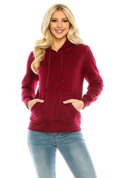 Polyester,Fleece Imported Lace Up closure Warm and comfortable fleece hoodie. Casual and Stylish hooded sweater for everyday wear. Relaxed fit and super soft polyester fleece. Designed in Los Angeles California, made in Vietnam. Red Fleece Long-sleeve Hoodie, Pullover Outfit, Womens Fleece, Hooded Sweater, Pullover Sweater Women, Fleece Hoodie, Women Pullover, Angeles, Pullover Sweaters