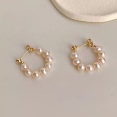 women-Earrings-earrings-freshwater pearl Gift Pearl White Hoop Earrings With Pearl Chain, Pearl White Hoop Earrings With Pearl Chain For Gift, Classic Pearl White Hoop Earrings, Classic Pearl White Pearl Hoop Earrings, Elegant Pearl Hoop Earrings, Pearl White Hoop Pearl Earrings, Pearl White Hoop Earrings, Pearl White Pearl Hoop Earrings, Classic Hoop Earrings With Pearl Chain For Gift