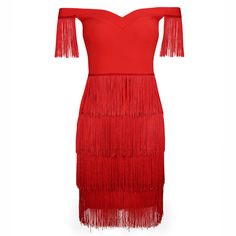 Off Shoulder Tassels Bandage Dress B1253 - Women's Dress Shop. Bandage Dress, Bodycon Dress & Blazer Off Shoulder Sleeves, Cut Out Midi Dress, Dress Blazer, Fringe Mini Dress, Brocade Dresses, Bandage Dress Bodycon, Dress For Summer, Dress Bodycon, Summer Parties