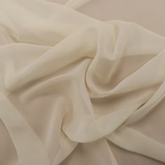 Silk Georgette Chiffon Fabric 54 Ivory Solid 10mm 100% Silk - Rex Fabrics Collection Moodboard, Ties Mens Fashion, Silk Chiffon Fabric, Shirting Fabric, Designer Studio, Silk Tulle, Bridal Fabric, Corded Lace, White Chiffon