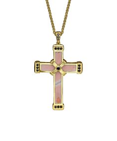 The Eternity Classic Cross - Yellow Gold is the perfect gift of faith for any holy occasion for your friends, family, or yourself. Each Cross necklace is crafted in original ancient Holy Land stones from the walls of Jerusalem, elegantly paired with a silicon chip embedded with all 27 books of the New Testament. In times like these, we need the power of faith more than ever. Therefore we created an inspiring piece of jewelry, in which the Jerusalem walls that Jesus once passed through and the wo Books Of The New Testament, Zipper Bracelet, Rose Gold Black Diamond, The New Testament, Gold And Pink, Native Jewelry, Orange Sapphire, Pink Enamel, House Built