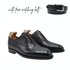 Elevate your style with our meticulously handcrafted Men's Black Cap Toe Oxford Leather Shoes. These shoes are the epitome of elegance and luxury, designed for formal occasions and dressy affairs. Here's what you need to know about these exceptional shoes: Key Features: Upper: Crafted from high-quality leather, these shoes exude sophistication. Inner: Soft leather lining ensures comfort all day long. Sole: The leather sole adds a touch of class and durability. Heel: Designed with a leather heel Black Leather Oxfords, Bespoke Shoes, Office Dress, Leather Oxford Shoes, Black Cap, Shoes Leather, Formal Wedding, High Quality Leather, Leather Heels