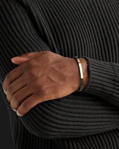 Whether you're looking for a traditional look or something newer, this cuff for men is a timeless piece of jewelry that you can wear for official events and everyday life.When choosing a men's jewel, ensure the style and material match your outfit. Choosing a comfortable men's bracelet is essential in ensuring it fits perfectly.Their exteriors and minimal shape allow the precious metal plating to shine through. You can wear them alone or with other minimal accessories with similar tones. This is the perfect piece to accessorize your wardrobe. Metal: 925 Sterling Silver / 24k Gold Plated / Rhodium over 925 Sterling Silver Dimensions: 6 mm W One Size Fits Most The cuff can open and close, is a malleable metal and carefully can adjust to your wrist. Type: Cuff 100% Handcrafted Package: High q Hand Bangles, Mens Bracelet Fashion, Minimal Accessories, Red Tigers Eye, Gold Bracelet Cuff, Men's Bracelet, Stacked Jewelry, Silver Cufflinks, Fall Jewelry