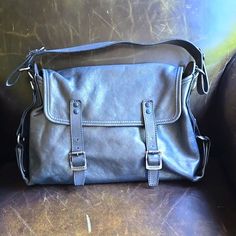 Never Used Great Condition Grey Leather, Leather Bag, Shoulder Bags, Bag Lady, Shoulder Bag, Grey, Leather, Women Shopping, Color