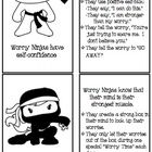 These six power cards have strategies children can use to combat anxiety just like "Worry Ninjas."  Several of the cards reinforce concepts from Da... Curriculum Map, School Counseling Activities, School Counseling Ideas, Counseling Kids, Counseling Lessons, Elementary Counseling, Elementary School Counseling, Counseling Psychology