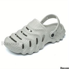 Russoo - High-Quality Mens Solid Clogs: Breathable Fashion Footwear for Beach and Outdoor Activities, Featuring Non-Slip Soles for Maximum Comfort Durable Slip-on Summer Slides, Durable Round Toe Beach Slides, Summer Synthetic Slip-resistant Clogs, Comfortable Slip-resistant Clogs For Beach, Beach Slip-on Slip-resistant Clogs, Casual Durable Sandals For Summer, Casual Durable Summer Sandals, Summer Slip-ons With Slip-resistant Round Toe, Casual Durable Slides For Beach