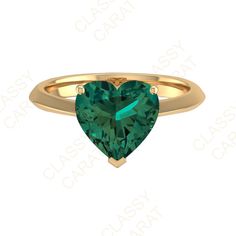 Emerald Heart Solid Gold Ring Emerald Promise Ring Heart Shape Emerald Engagement Ring Solitaire Emerald Ring Emerald Women Wedding Ring Details info: Metal:  14K and 18K Solid Gold/White Gold/Yellow Gold/Rose Gold available to customize, please feel free to contact us. Ring:  Band Thickness 1.30mm Width 2.5mm Approximately   Gem Details: Center Stone: Lab Emerald 9 mm, Approximately  Clarity: A++  Cut: Heart Cut    Custom Orders:  1. We take orders for the Rings, Pendants, Necklaces, Earrings, Luxury Green Heart Cut Emerald Ring, Emerald Heart Ring, Gold Heart Ring With Center Stone For Valentine's Day, Heart Shaped Yellow Gold Jewelry With Center Stone, Heart-shaped Yellow Gold Jewelry With Center Stone, Gold Heart Ring With Center Stone, Fine Jewelry Gold Heart Ring With Center Stone, Green Fine Jewelry Heart Ring For Wedding, Green Heart Cut Rings For Wedding