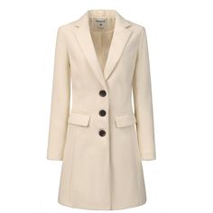 Be cozy in this warm winter coat which is cut with a notched lapel and versatile pockets for a feminine chic longline silhouette. Dress up the trench coat for an elegant chic look in Coffee shops, Shopping, Work, Office, Business, Weekend Gathering, Formal, and Outdoors in chilly winter. Simply pair it with sophisticated clutch bags and chic high-heeled shoes for an elegant look. Beige Wool Coat With Notch Lapel And Hidden Buttons, Beige Single Breasted Wool Coat With Notch Lapel, Cream Notch Lapel Wool Coat For Work, Cream Wool Coat With Notch Lapel For Work, Beige Pea Coat With Notch Lapel And Hidden Buttons, Beige Single-breasted Wool Coat For Business Casual, Beige Single Breasted Wool Coat For Office, Beige Single-breasted Wool Coat For Office, Cream Wool Coat For Work