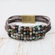 BRC-JM Hand stitched Chrysoprase Cubes, Small Pyrite Trim Bracelet Artisan Multi-strand Multicolor Beaded Bracelets, Artisan Beaded Wrap Bracelet With Round Beads, Artisan Beaded Wrap Bracelet, Rustic Handmade Bracelet With Round Beads, Handmade Rustic Beaded Bracelets, Handmade Multicolor Earthy Beaded Bracelets, Handmade Earthy Multicolor Beaded Bracelets, Handwoven Multi-strand Jewelry Gift, Earthy Handmade Multicolor Beaded Bracelets