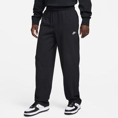 These cozy and stylish Men's Nike Sportswear Knit Open-Hem Drawstring Sweatpants are the perfect pick whether you're training or relaxing. Click on this MEN'S GUIDE to find the perfect fit and more! These cozy and stylish Men's Nike Sportswear Knit Open-Hem Drawstring Sweatpants are the perfect pick whether you're training or relaxing. Click on this MEN'S GUIDE to find the perfect fit and more! TECHNOLOGIES & FEATURES Drawstring elastic hem 2 side pockets Open hemFABRIC & CARE Cotton Machine wash Imported Size: XL. Color: Black. Gender: male. Age Group: adult. Material: Fleece. Mens Nike Sweatpants, Nike Clothes Mens, Sweatpants Nike, Nike Clothes, Classic Sportswear, Cozy Pants, Drawstring Sweatpants, Nike Fleece, Nike Sweatpants