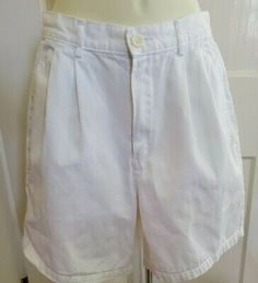 J Crew white cotton  twill dress shorts, pleated waist band Sz 6 (26" waist), 4?  | eBay Classic Pleated Shorts, Fitted Cotton Pleated Shorts, Pleated Fitted Cotton Shorts, Fitted Pleated Cotton Shorts, Classic White Cotton Bermuda Shorts, White High-waisted Bermuda Shorts In Cotton, High-waisted White Cotton Bermuda Shorts, White High-waisted Cotton Bermuda Shorts, High-waisted Cotton Pleated Shorts