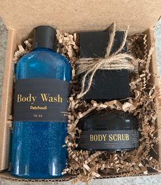 This gift box is perfect for your self care day. The luxurious body was and body scrub are sure to relax and wash your stress away. Men Self Care, Valentines Gift For Men, Gift Box For Men, Mens Valentines Gifts, Spa Gift Box, Care Box, Bath Essentials, Spa Gifts Set, Body Bars