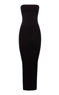 Wolford is dedicated to crafting high-quality, ultra-luxe wardrobe basics that suit any occasion. From dresses and skirts to bodysuits, tights and shapewear, the Austrian brand has perfected them all.The 'Fatal' dress multifunctionality, effortless elegance, and comfort. Made from non-crease jersey, it's designed to be worn long, transformed into a skirt, or bunched up to a midi or mini silhouette — you can even try it as a top. Tube Top Dresses, Cute Long Skirts, Black Long Dress Elegant, Long Dress Tight, Black Basic Dress, Black Tube Top Dress, Black Long Dresses, Tight Long Dress, Luxe Wardrobe