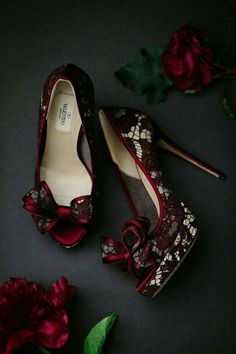 Dr Shoes, Lace Heels, Burgundy Lace, Gothic Wedding, Burgundy And Gold, Red Wedding