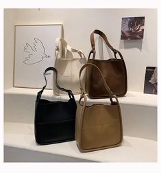 Daiiibabyyy Women bucket Shoulder Bag PU Leather handbag and purse Luxury Designer Female messenger bags lady Totes bolsas Composite Bag Size: 26CM wide, 25CM high, 10CM thick shoulder strap 120CM Weight: 650 g Purse Luxury, Messenger Bags, Womens Tote, Leather Handbag, Luxury Designer, Leather Handbags, Luxury Design, Black And Brown, Pu Leather