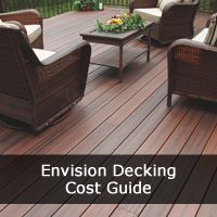 Our Envision Decking Costs and Prices Guide for the Distinction, EverGrain, Inspiration, Expression, Ridge Premium styles for your home decking installation.