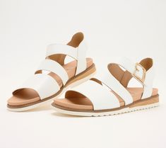 From a flowy maxi dress to your favorite shorts, these summer-savvy sandals are ready to be the feel-good foundation for your warm-weather wardrobe. From Dr. Scholl's. Dr. Scholl's, Flowy Maxi Dress, Best Foundation, Buckle Sandals, White Sandals, Eras Tour, Warm Weather, Feel Good, Fashion Shoes