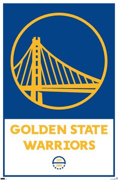 the golden state warriors logo on a blue background