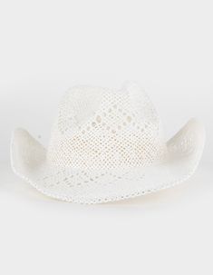 Straw Cowboy Hat. Pinch Crease Front Cowboy Hat. Wide Brim. Sweatband To Help Wick Away Moisture. 100% Paper. Gentle Wash. Hang Dry. Imported. Fearless Cowboy Hat, White Straw Cowboy Hat, Western White Cap Hat, White Western Hat For Spring, White Brimmed Country Hat, White Country Style Hat For Outdoor, White Country Style Brimmed Hat, White Fedora Panama Hat For Country Events, White Fedora For Country Events