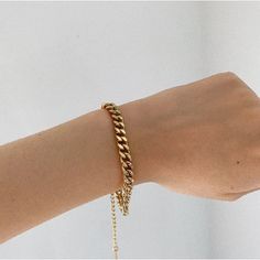 Own this trendy Curb Link Bracelet! No doubt that it is not just a trend, Cuban Chains have a superior long lasting design and they are here to stay. Available in Silver & Gold. The bracelet is made of stainless steel material, so waterproof. Gold: 18k gold platingMaterial: Stainless steelLength: 17cm +6cm Waterproof jewelry Hypoallergenic Tarnish Free Glazd Pouch with every order Free US shipping Easy Exchange & Return policy PRODUCT INFOOur jewelry is made of stainless steel material. For the Chunky Gold Bracelet, Thick Gold Hoop Earrings, Chunky Gold Hoop Earrings, Curb Chain Bracelet, 18k Gold Chain, Coral Bracelet, Wide Bracelet, Gold Bracelet For Women, Waterproof Jewelry